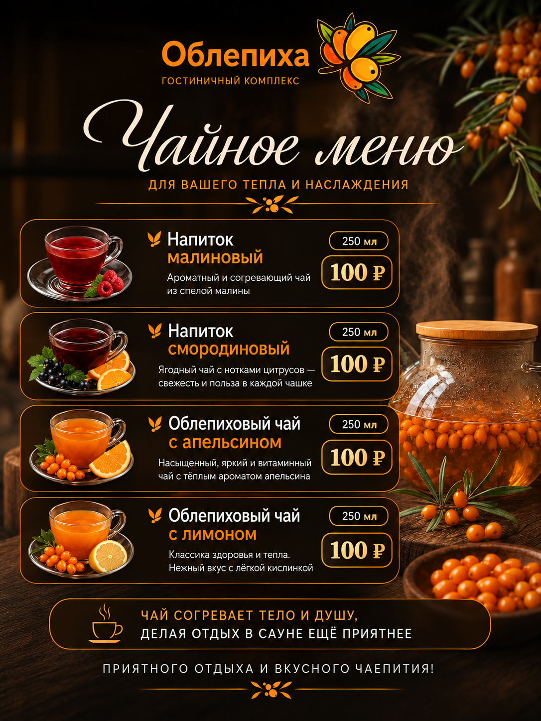 Чайное меню